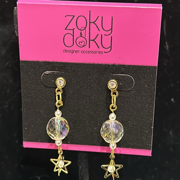 Celestial Star Drop Earrings-Boutique - Picture 7 of 8